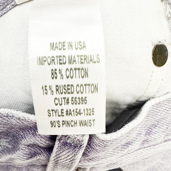 AGOLDE 90's Pinch Waist Purple Button Fly Denim Jeans A154-1325 Size 25 MINT - Picture 7 of 9